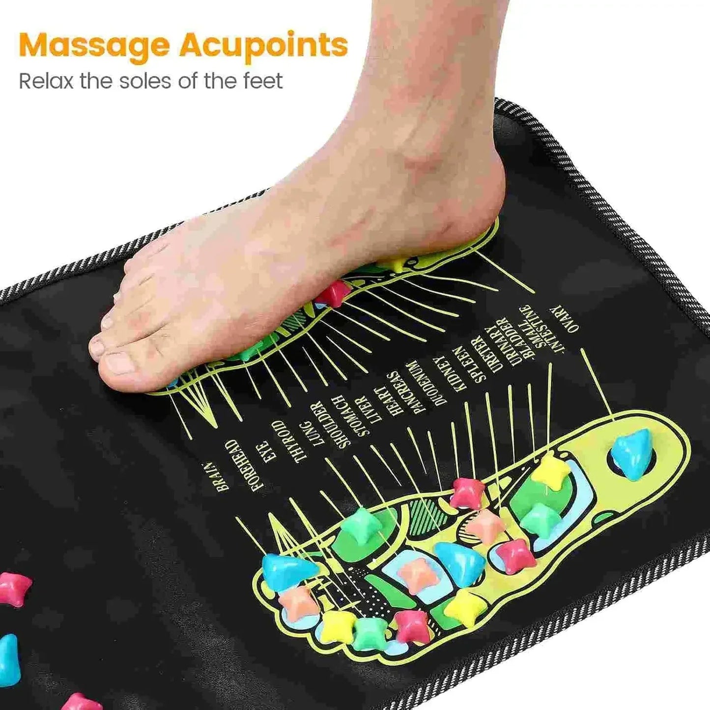 BlissPath Acupressure Foot Massage Mat- Relieve Pain and Tension in Minutes